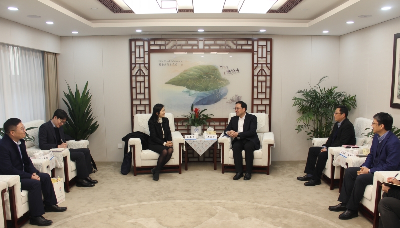 省贸促会领导会见韩国贸易协会上海代表处首代朴善景一行