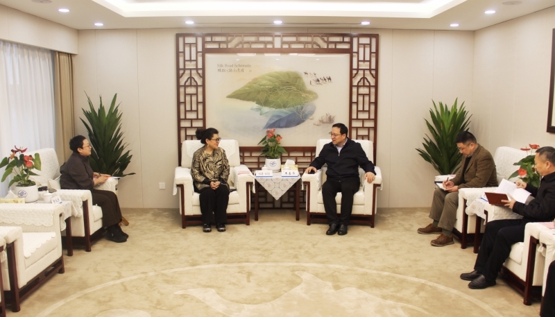 省贸促会领导会见ITE展览集团中国区总经理米亚赛·吐尔逊一行