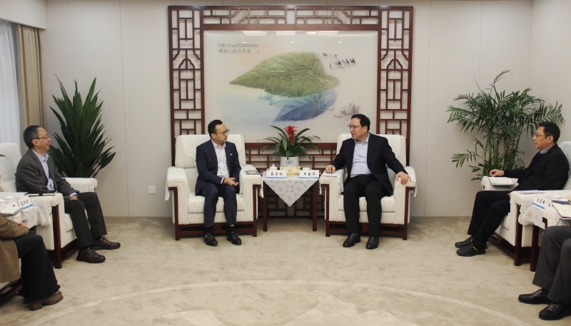 省贸促会领导会见彦德国际执行董事龚彦斌一行